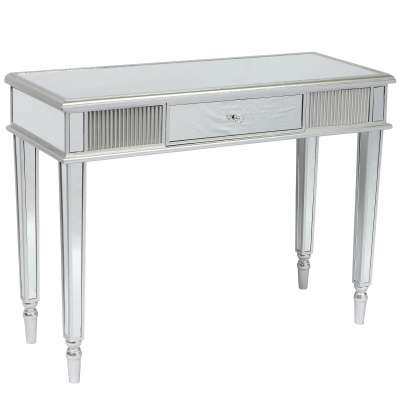 Home Furnishings Mirrored Hall Table/Console Table With Drawer For Living Room